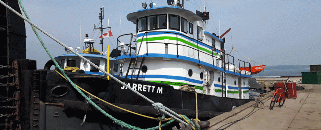 the Jarret M at dock.
